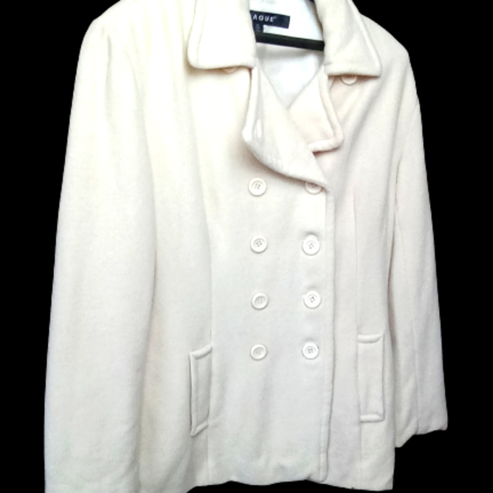 PRAGUE WOMENS SIZE 14 CREAM PEACOAT